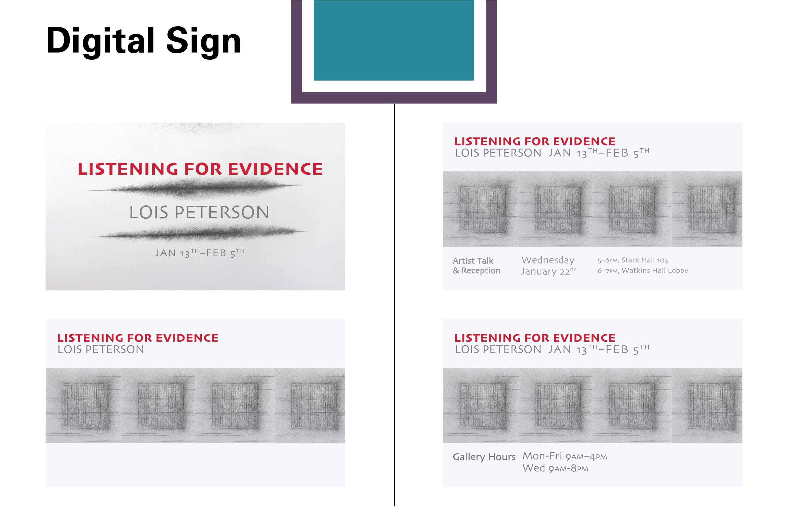 Searching For Evidence Poster and Animation Snapshots