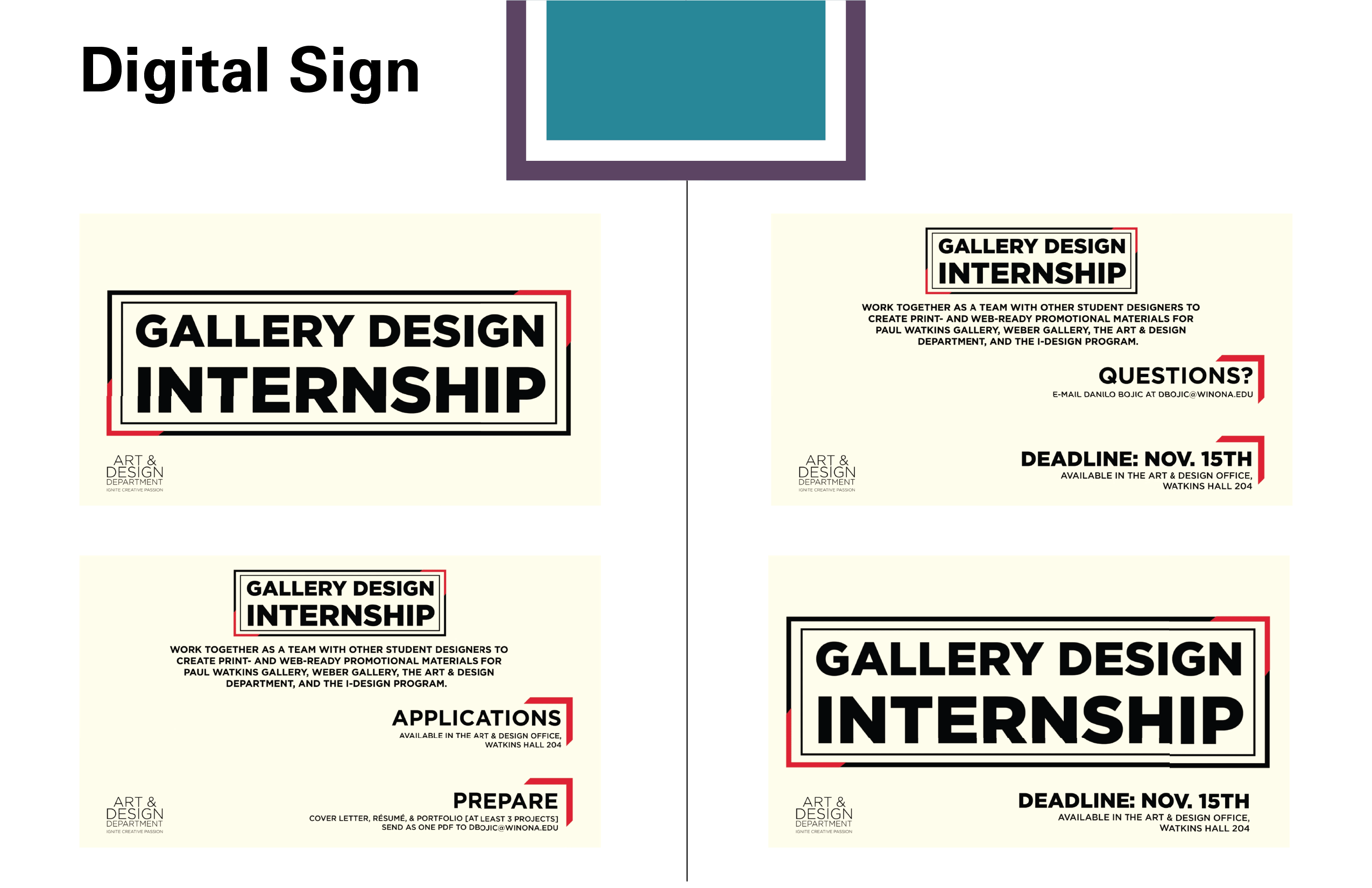 Call for Interns Animation