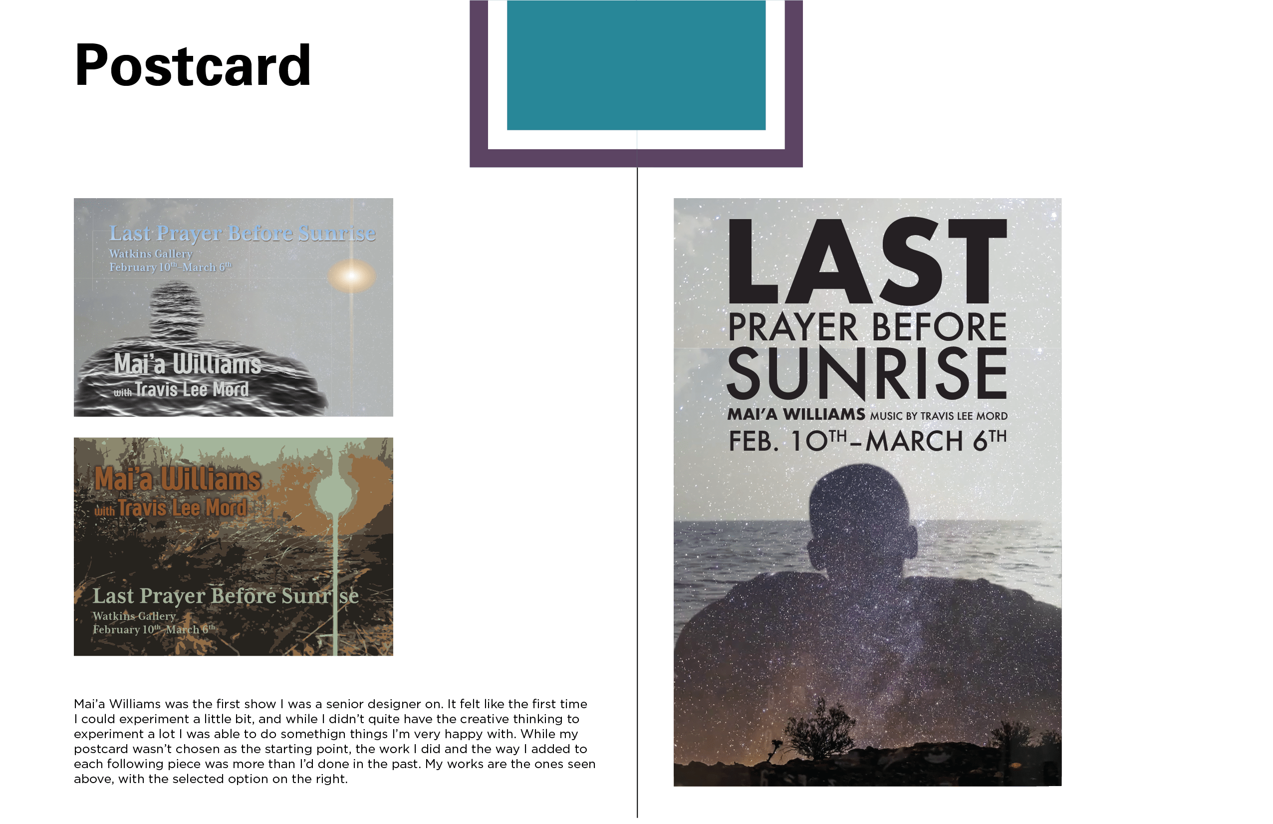 Last Prayer Before Sunrise Postcard