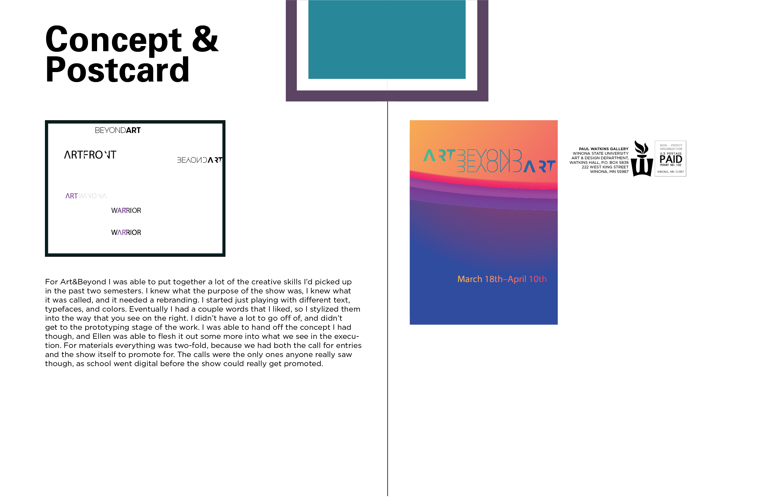 Art & Beyond Postcard