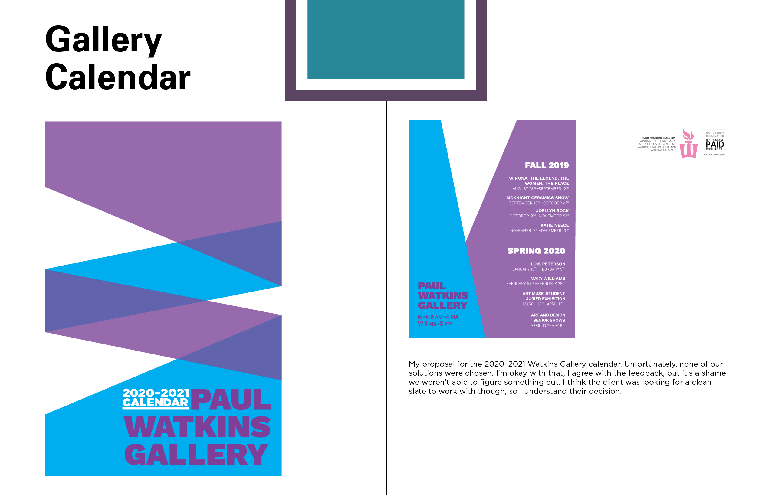Gallery Calendar Design