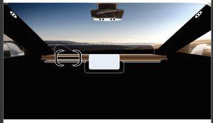 The final display option. Full display in white, with the transparent OLED heads-up display in back. Oddly enough...there's dashes coming out nowadays that look just like this. I wasn't too far off a year ago after all.