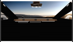 Final display option all tucked out of the way for hands-off driving.